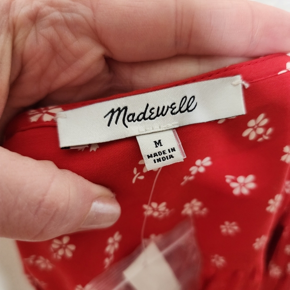 Madewell Bandana Flower Sophia Mini Dress M NWOT - Picture 6 of 7